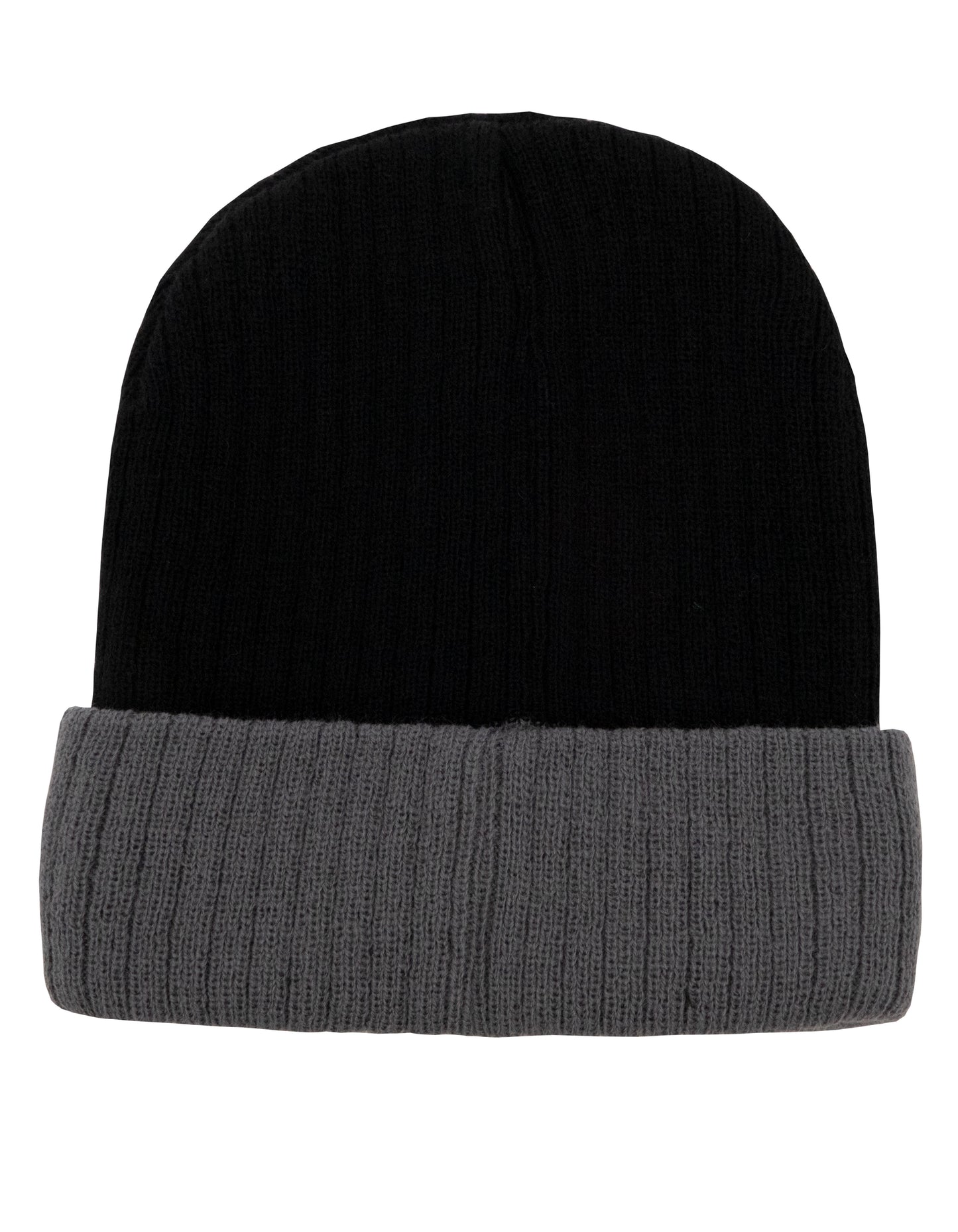 Two-Tone Beanie in Black, Größe One Size