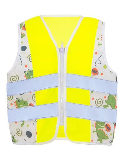 Children´s Safety Vest Action Dinosaurs CO² Neutral in T-Rex, Größe S (8-10 years)