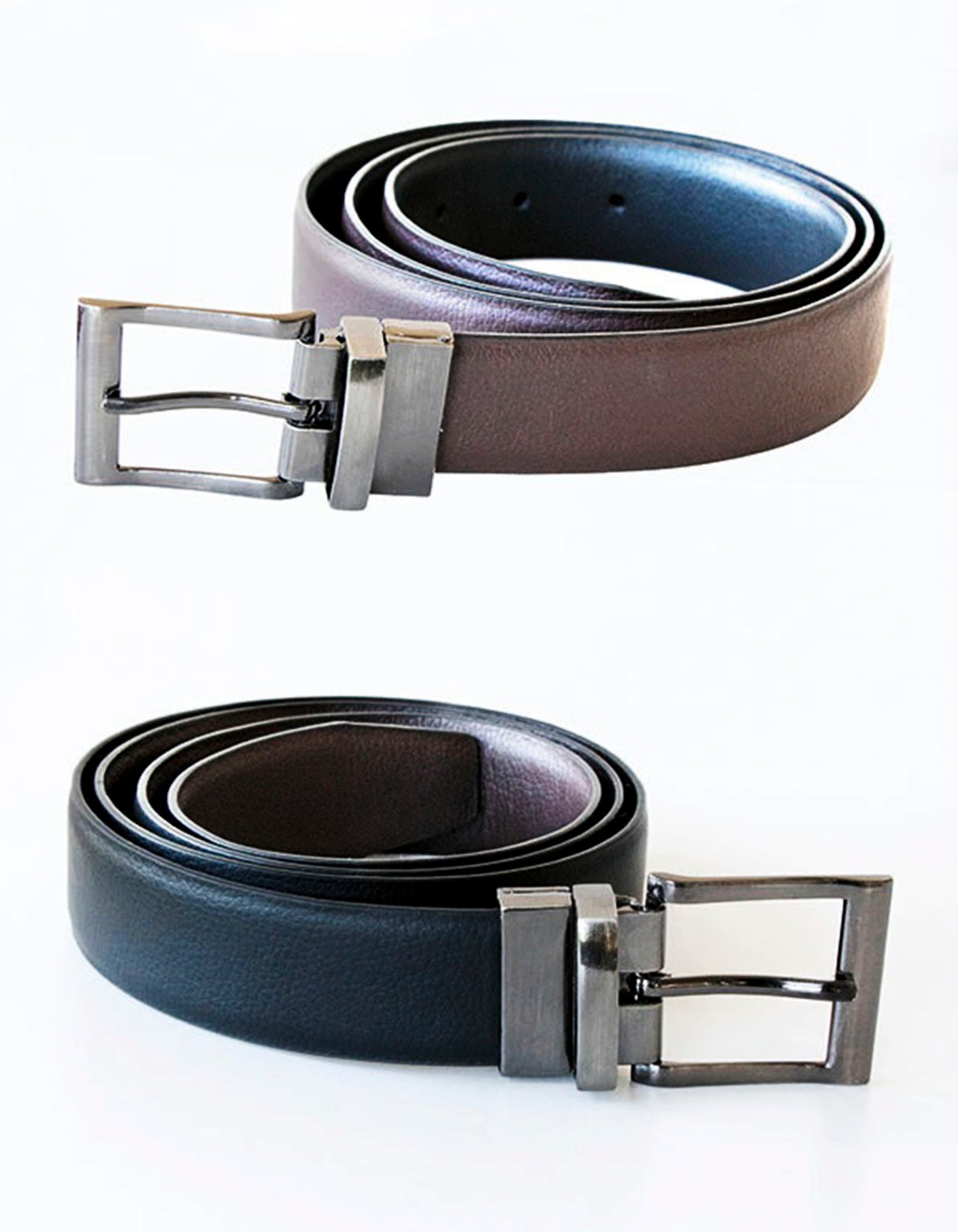 Elegant Two-Color Reversible Belt Schaffhausen