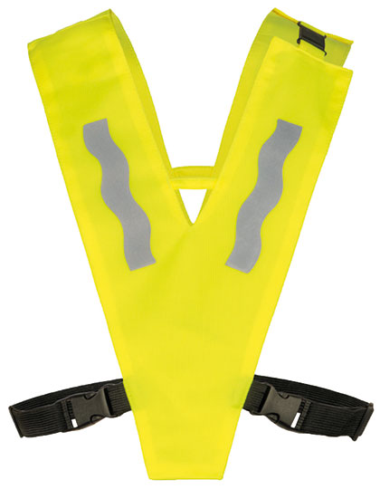 Kids´ Hi-Vis Safety Collar Haiti With Safety Clasp in Signal Yellow, Größe S (36 x 23 cm)