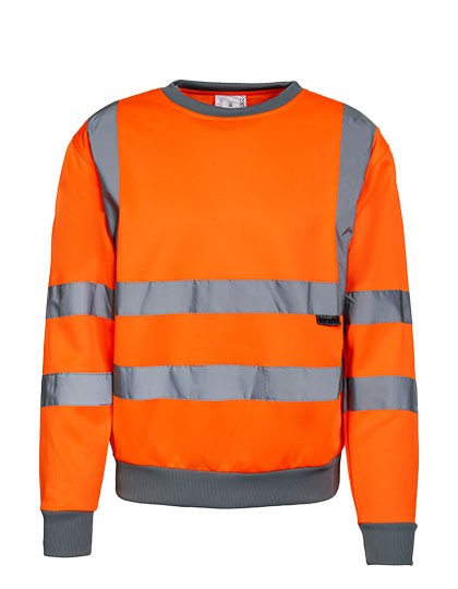 Hi-Vis Workwear Sweatshirt Limerick in Signal Orange, Größe 3XL