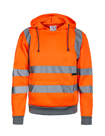 Hi-Vis Workwear Hoody Cork in Signal Orange, Größe 3XL