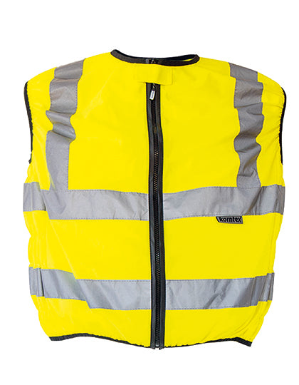 Hi-Vis Biker Safety Vest Schleiz in Signal Yellow, Größe 5XL