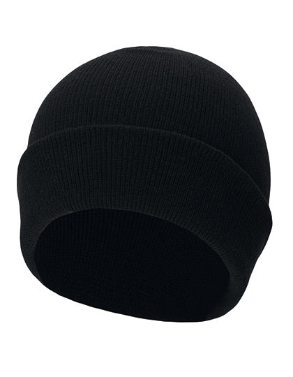 Premium Knitted Beanie Strasbourg in Black, Größe 19 x 20 cm
