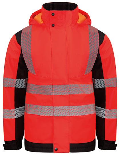 Premium Printable Hi-Vis Softshell Safety Jacket Copenhagen in Signal Red, Größe 5XL