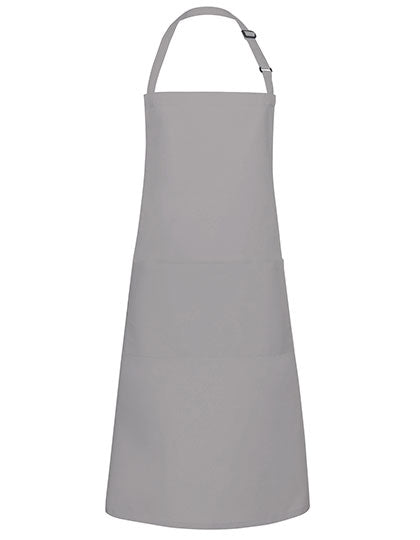 Latzschürze Basic mit Tasche und Schnalle in Basalt Grey (ca. Pantone 4276C), Größe 75 x 90 cm