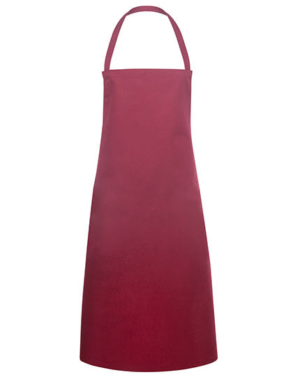 Basic Latzschürze in Bordeaux (ca. Pantone 209C), Größe 75 x 100 cm