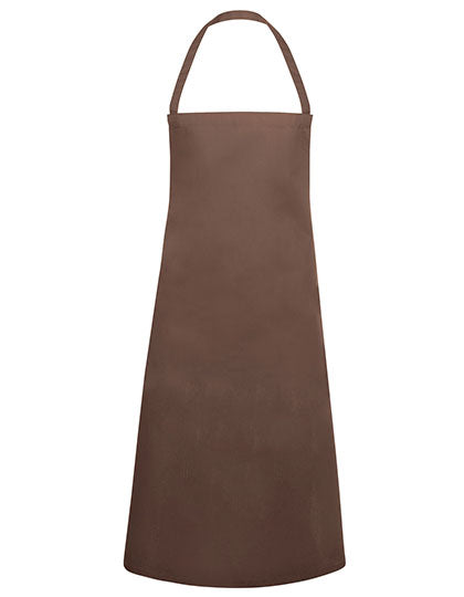 Basic Latzschürze in Light Brown (ca. Pantone 438C), Größe 75 x 100 cm