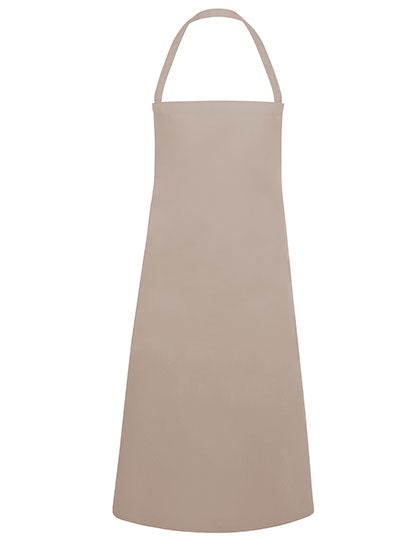 Basic Latzschürze in Sand (ca. Pantone 7529C), Größe 75 x 100 cm