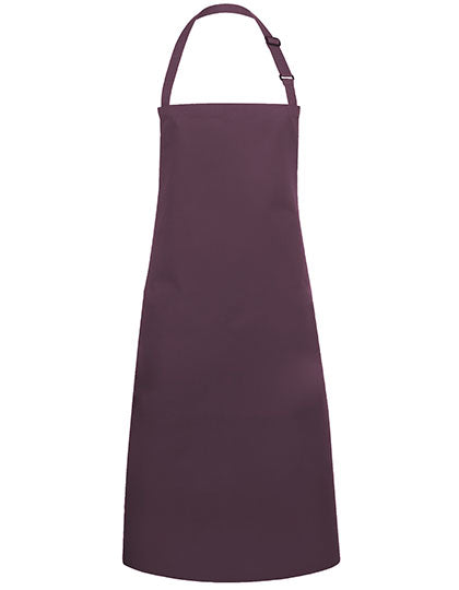 Latzschürze Basic mit Schnalle in Aubergine (ca. Pantone 5185C), Größe 75 x 90 cm