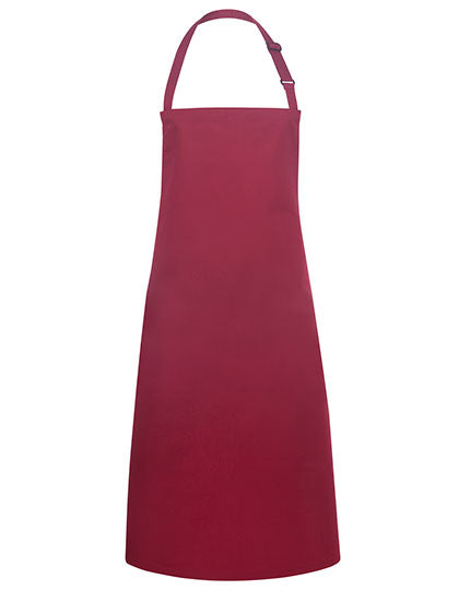 Latzschürze Basic mit Schnalle in Bordeaux (ca. Pantone 209C), Größe 75 x 90 cm
