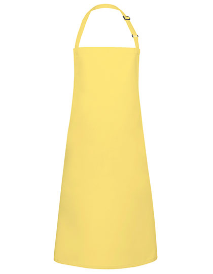 Latzschürze Basic mit Schnalle in Sun Yellow (ca. Pantone 127C), Größe 75 x 90 cm