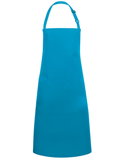 Latzschürze Basic mit Schnalle in Turquoise (ca. Pantone 639C), Größe 75 x 90 cm