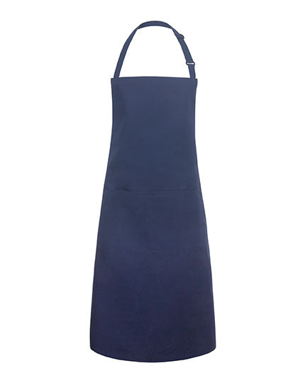 Übergrößen Latzschürze Basic mit Schnalle und Tasche in Navy (ca. Pantone 533C), Größe 100 x 100 cm