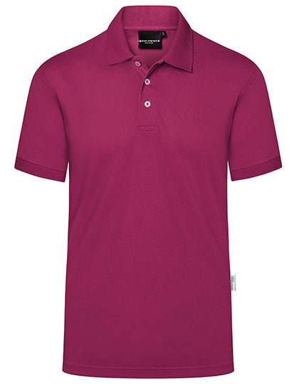 Herren Workwear Poloshirt Modern-Flair in Fuchsia (ca. Pantone 689C), Größe 5XL