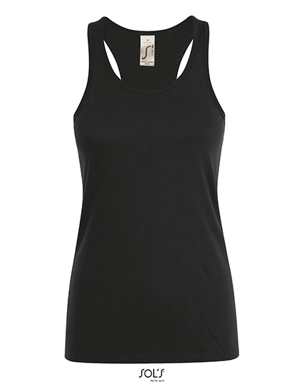Women´s Justin Tank Top in Deep Black, Größe XXL