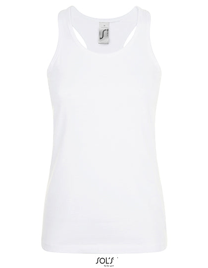 Women´s Justin Tank Top in White, Größe XXL