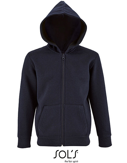 Kids´ Zip Hoodie Stone in French Navy, Größe 12 years (142/152)
