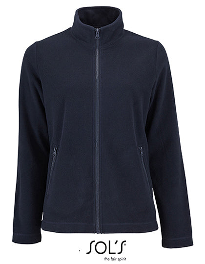 Women´s Plain Fleece Jacket Norman in Navy, Größe 3XL