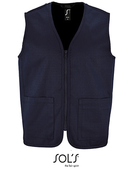 Unisex Bodywarmer Wallace in French Navy, Größe 4XL