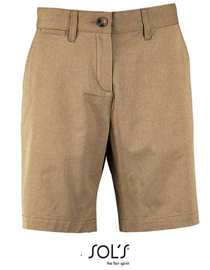 Women´s Chino Bermuda Shorts Jasper in Chestnut, Größe 46