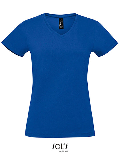 Women´s Imperial V-Neck T-Shirt in Royal Blue 241, Größe XXL