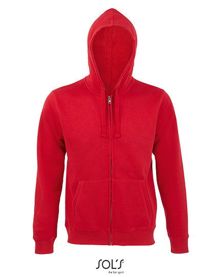Men´s Zip Hoodie Spike in Red, Größe 3XL