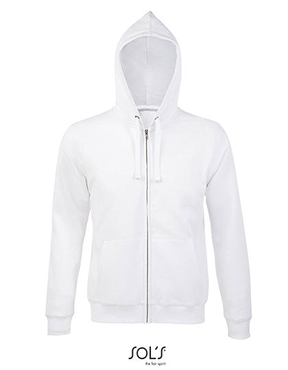 Men´s Zip Hoodie Spike in White, Größe 3XL