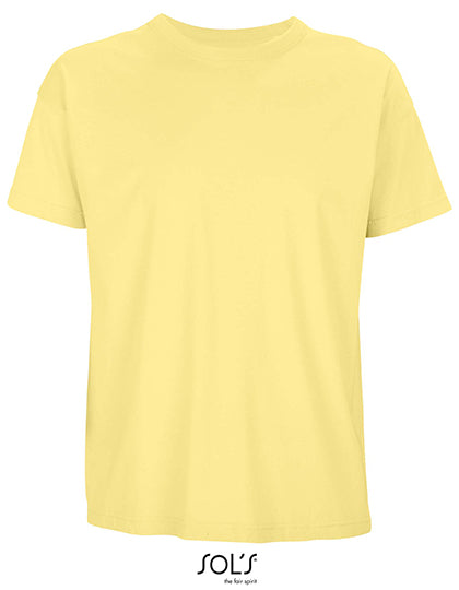 Men´s Boxy Oversized T-Shirt in Light Yellow, Größe XXL