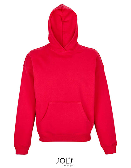 Unisex Connor Oversized Hoodie in Bright Red, Größe XXL