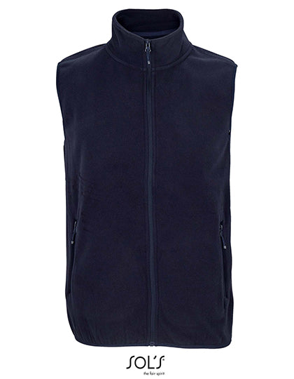 Unisex Factor Zipped Fleece Bodywarmer in Navy, Größe 5XL