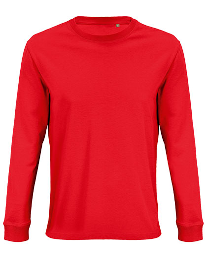 Unisex Long Sleeve T-Shirt Pioneer in Bright Red, Größe 3XL