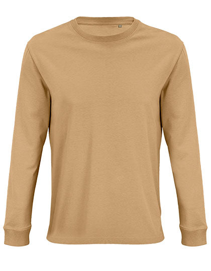 Unisex Long Sleeve T-Shirt Pioneer in Dark Beige, Größe 3XL