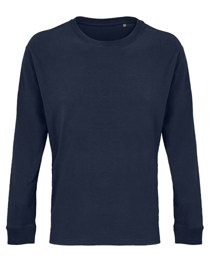 Unisex Long Sleeve T-Shirt Pioneer in French Navy, Größe 4XL