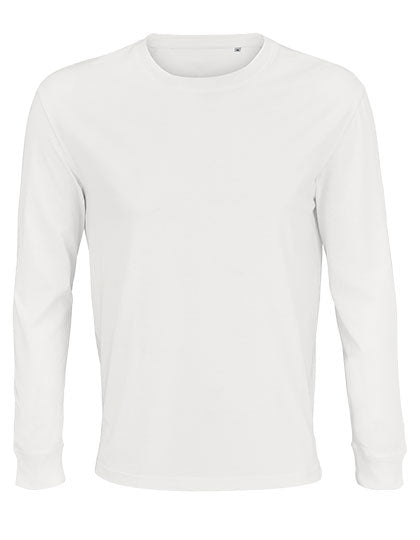 Unisex Long Sleeve T-Shirt Pioneer in White, Größe 4XL