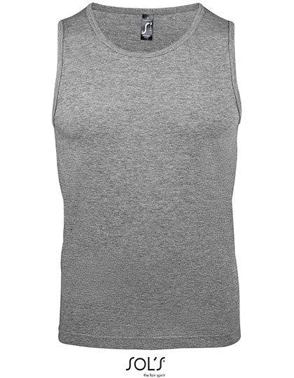 Men´s Tank Top Justin in Grey Melange, Größe 5XL