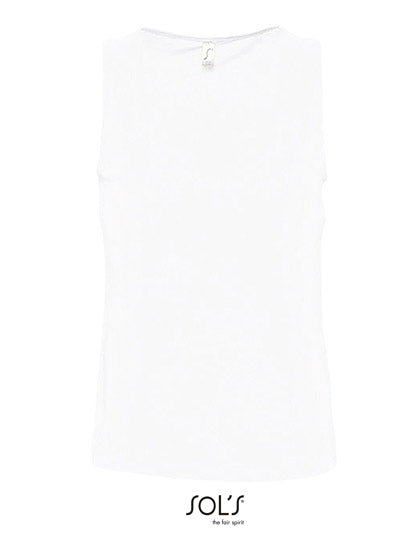 Men´s Tank Top Justin in White, Größe 5XL