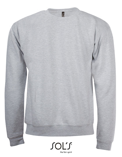 Men´s Spider Round-Neck Sweatshirt in Grey Melange, Größe 3XL