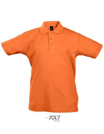 Kids´ Summer Polo II in Orange, Größe 12 years (142/152)