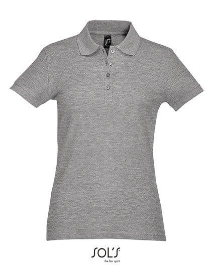Women´s Polo Passion in Grey Melange, Größe XXL