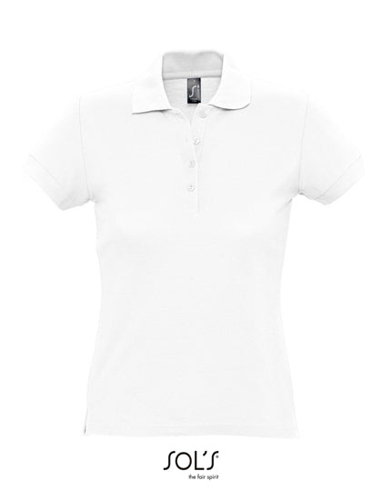 Women´s Polo Passion in White, Größe XXL