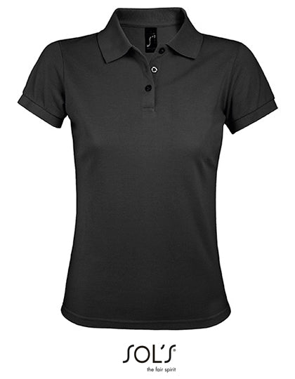 Women´s Polo Shirt Prime in Dark Grey (Solid), Größe 3XL