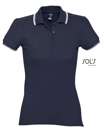Women´s Polo Practice in Navy, Größe XXL
