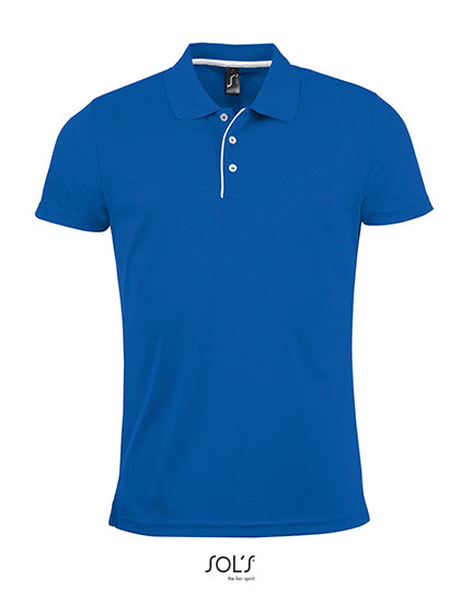 Men´s Sports Polo Shirt Performer in Royal Blue 241, Größe 3XL