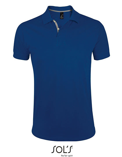 Men´s Polo Shirt Portland in Ultramarine, Größe 3XL