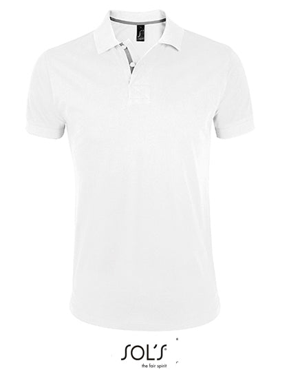 Men´s Polo Shirt Portland in White, Größe 3XL
