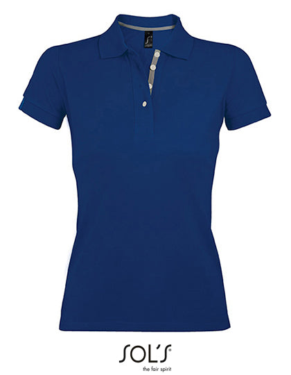 Women´s Polo Shirt Portland in Ultramarine, Größe XXL