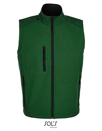 Men´s Sleeveless Softshell Rallye in Bottle Green, Größe 3XL