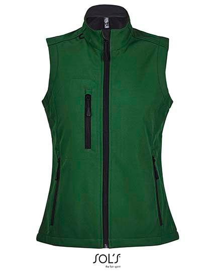 Women´s Sleeveless Softshell Rallye in Bottle Green, Größe XXL