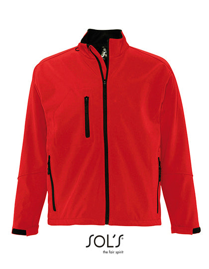 Men´s Softshell Jacket Relax in Pepper Red, Größe 4XL